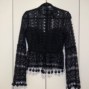 Akira Cutout Lace Top